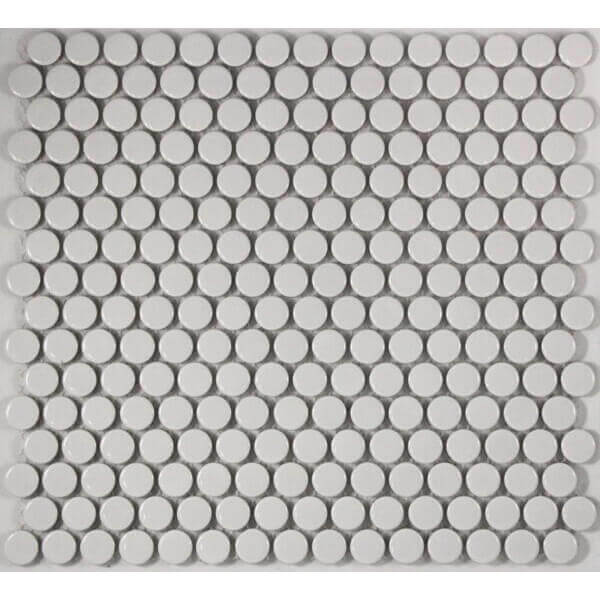 PENNY ROUND WHITE GLOSS