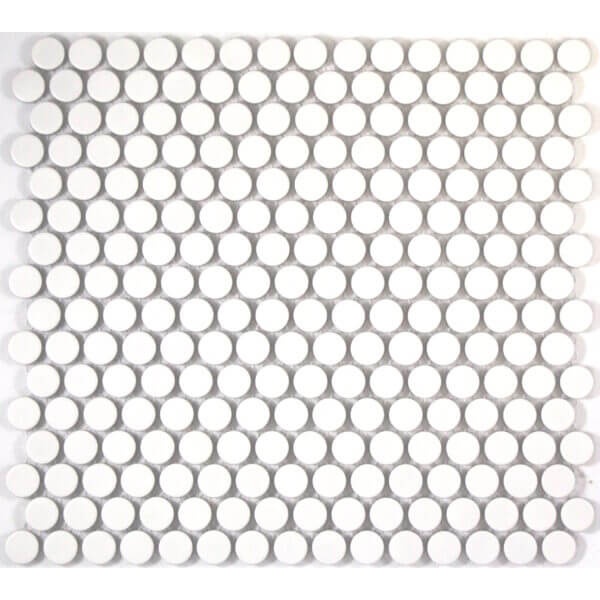 PENNY ROUND WHITE MATTE