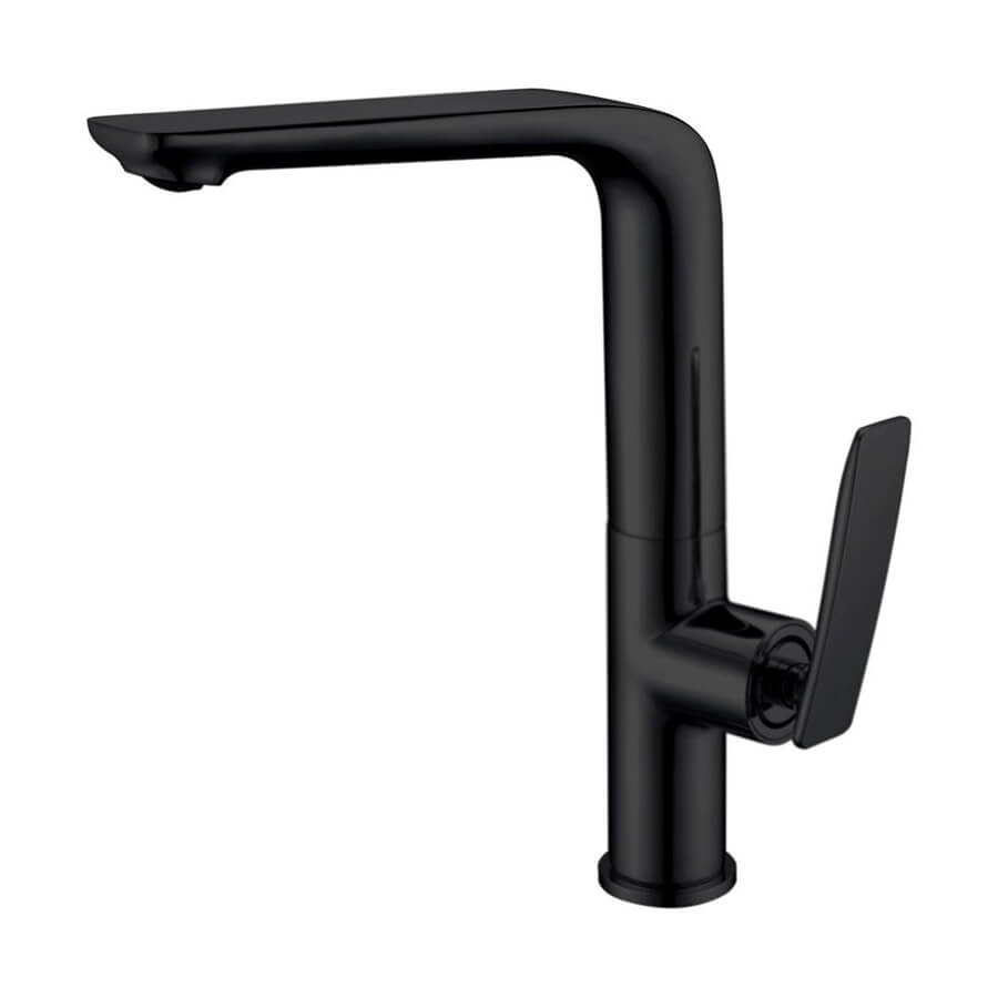Black Swivel Flick Kitchen Sink Mixer Tap Solid Brass – ICONIC TILES