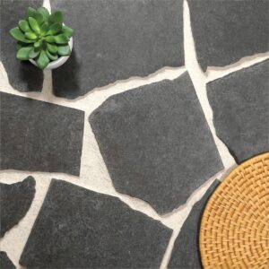 RAVEN BLACK GRANITE CRAZY PAVING