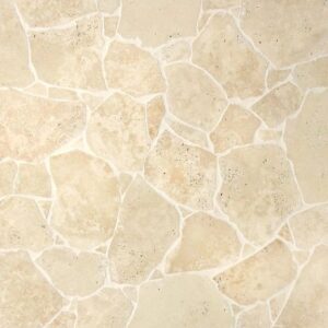 IVORY LIGHT TRAVERTINE CRAZY PAVING