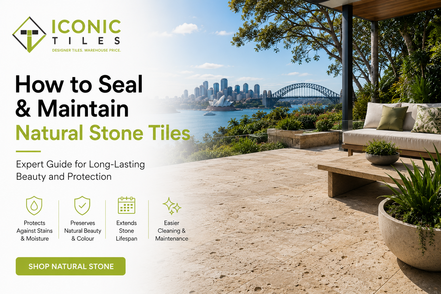 How to Seal and Maintain Natural Stone Tiles | Iconic Tiles